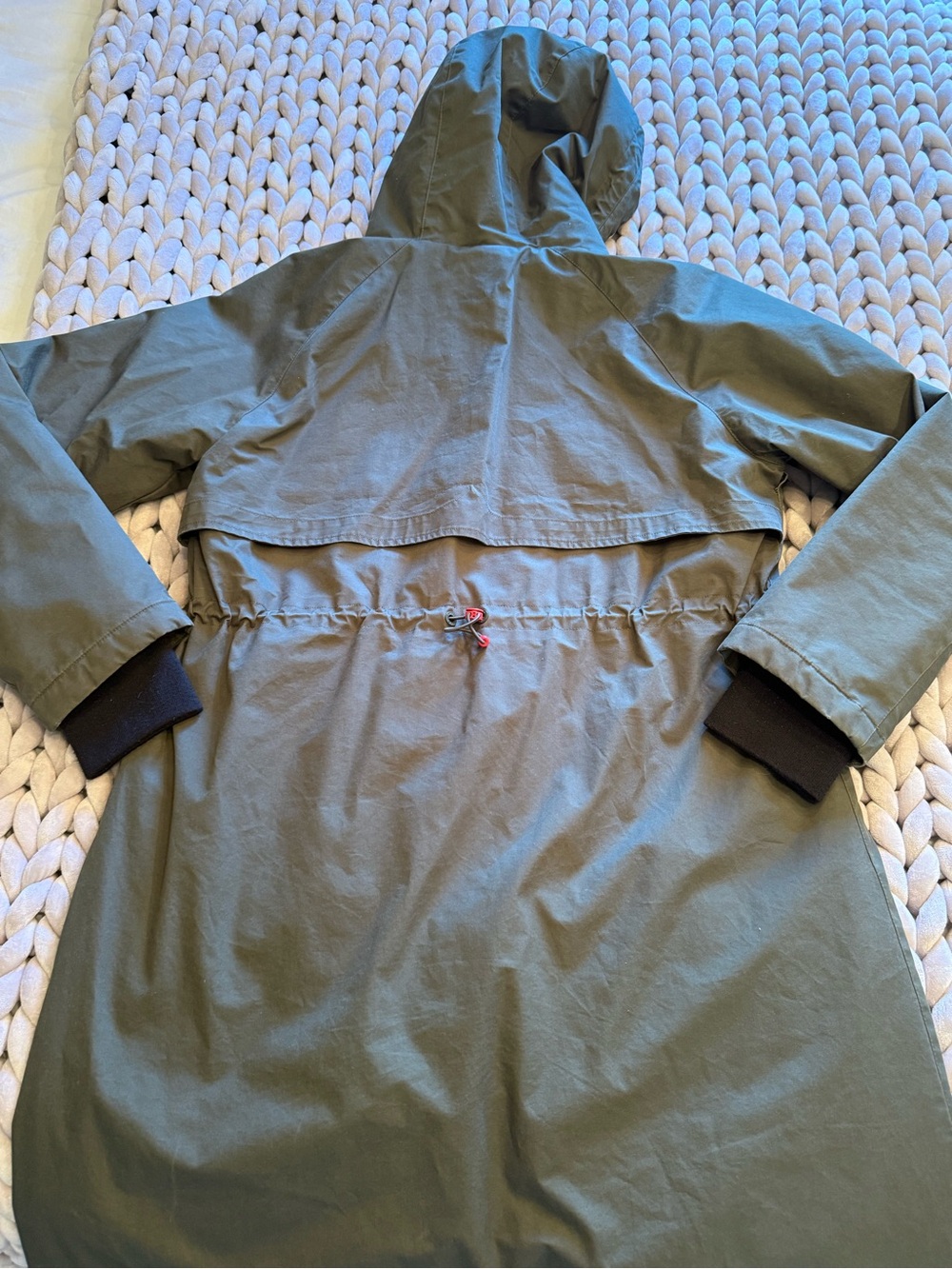 Hunter Olive Green Hooded Coat - Picture 8 of 10